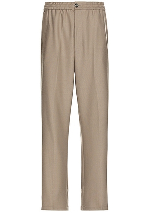 ami Elasticated Trousers in Taupe - Taupe. Size S (also in M).