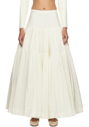 Molly Goddard SSENSE Exclusive Off-White Liberty Maxi Skirt