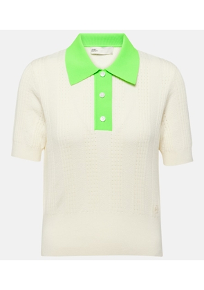 Tory Sport Pointelle cotton polo shirt