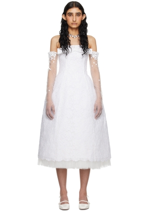 SHUSHU/TONG SSENSE Exclusive White Layered Midi Dress