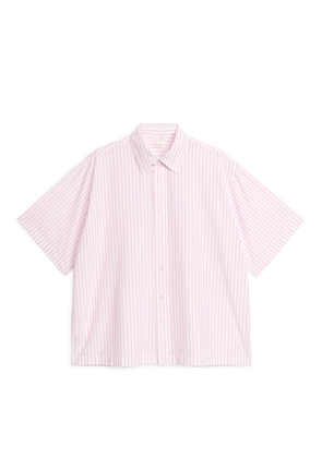 Oversized Poplin Shirt - Pink