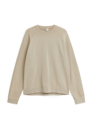 Active Garment-Dyed Sweatshirt - Beige