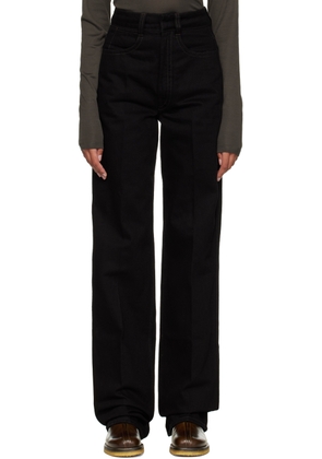 LEMAIRE Black High-Rise Jeans