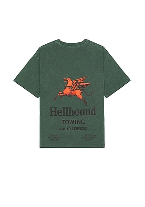 Honor The Gift Hellhound 2.0 Short Sleeve Tee in Green - Green. Size L (also in M, XL/1X).