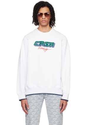 Casablanca White 'Casa Racing' 3D Sweatshirt
