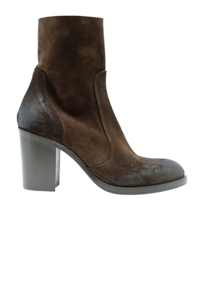 Elena Iachi Suede Leather Ankle Boots
