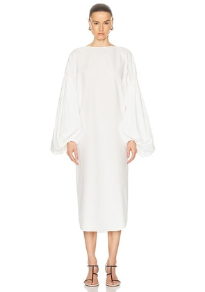 KHAITE Zelma Dress in White - White. Size 2 (also in ).