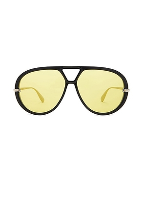 Bottega Veneta Aviator Sunglasses in Yellow - Yellow. Size all.