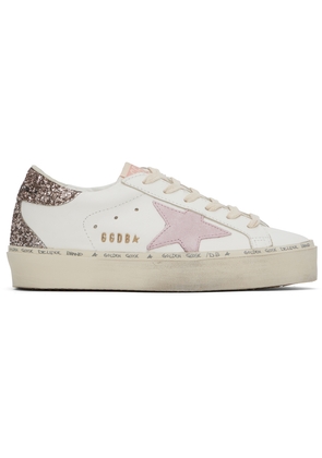 Golden Goose White & Pink Hi Star Classic Sneakers