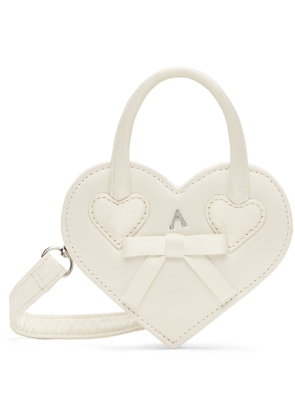 Ashley Williams SSENSE Exclusive Kids White Mini Heart Bag