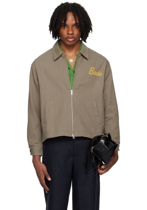 Bode Taupe 'Low Lying Summer Club' Jacket