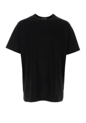 Yohji Yamamoto Black Cotton Oversize T-Shirt