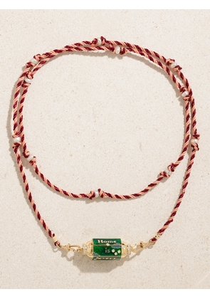 Marie Lichtenberg - Home 18-karat Gold, Enamel, Pearl And Diamond Necklace - One size