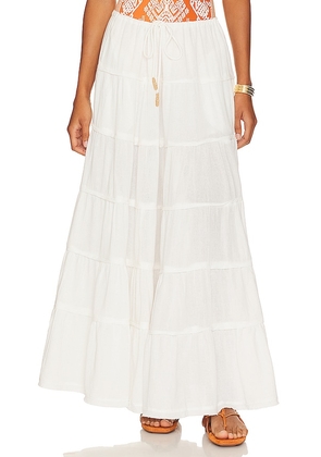 Free People Simply Smitten Maxi Skirt in White. Size XL.