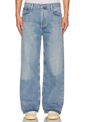 AGOLDE Low Slung Baggy Pant in Blue. Size 32, 33, 34.