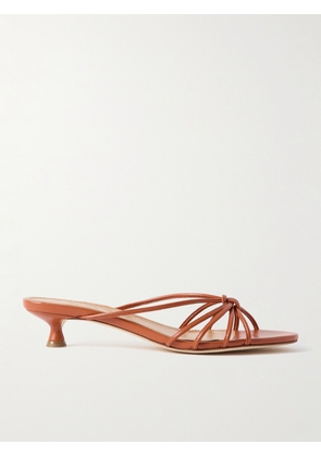 aeyde - Milla Knotted Leather Sandals - Orange - IT36,IT36.5,IT37,IT37.5,IT38,IT38.5,IT39,IT39.5,IT40,IT40.5,IT41,IT41.5,IT42