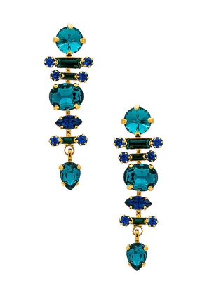 Elizabeth Cole Kyline Earrings in Blue.