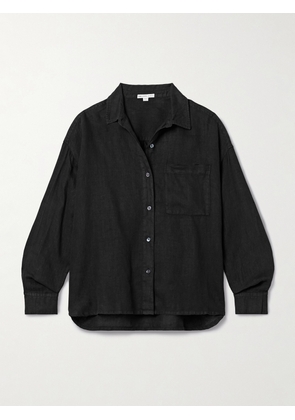 James Perse - Linen Shirt - Black - 0,1,2,3,4