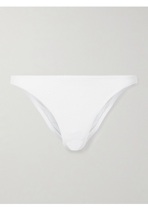 Melissa Odabash - Tenerife Seersucker Bikini Briefs - White - UK 6,UK 8,UK 10,UK 12,UK 14,UK 16