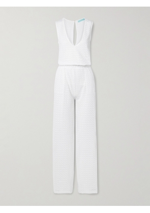 Melissa Odabash - Gracie Crocheted Jumpsuit - White - x small,small,medium,large