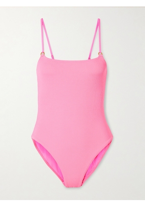 Melissa Odabash - Palma Seersucker Swimsuit - Pink - UK 6,UK 8,UK 10,UK 12,UK 14,UK 16