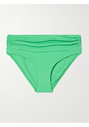 Melissa Odabash - Bel Air Ruched Bikini Briefs - Green - UK 6,UK 8,UK 10,UK 12,UK 14,UK 16