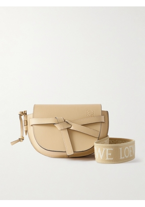 Loewe - Gate Dual Mini Leather Shoulder Bag - Cream - One size