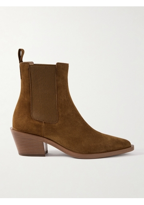 Gianvito Rossi - Wylie 60 Suede Chelsea Boots - Brown - IT36,IT36.5,IT37,IT37.5,IT38,IT38.5,IT39,IT39.5,IT40,IT40.5,IT41,IT41.5,IT42