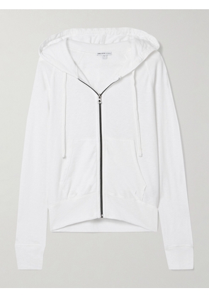James Perse - French Cotton-terry Hoodie - White - 0,1,2,3,4