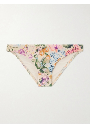 Zimmermann - Halliday Floral-print Bikini Bottom - Multi - 0,1,2,3,4