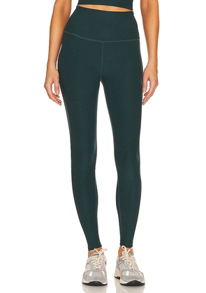 Beyond Yoga Spacedye Caught In The Midi High Waisted Legging in Dark Green. Size M, S, XS.