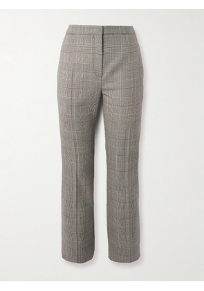 Alexander McQueen - Cropped Prince Of Wales Checked Wool Straight-leg Pants - Black - IT38,IT40,IT42,IT44