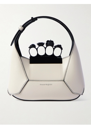 Alexander McQueen - Jewelled Mini Embellished Leather Tote - Ivory - One size