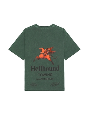 Honor The Gift Hellhound 2.0 Short Sleeve Tee in Green. Size M, XL/1X.