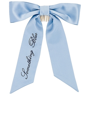 Gigi & Olive Embroidered Classic Bow in Blue.