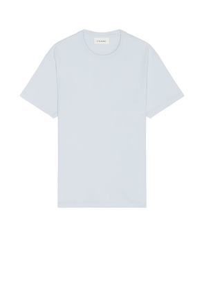 FRAME Duo Fold Tee in Blue. Size XL/1X.