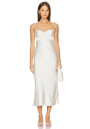 ASTR the Label Florianne Dress in Ivory. Size M.