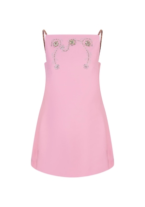 Paco Rabanne Pink Floral Mini Dress