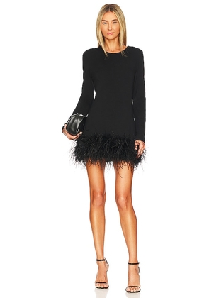 LAMARQUE Bahira Knit Mini Dress in Black. Size XL, XS.