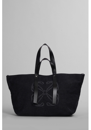 Off-White Day Off Large Tote In Black Cotton