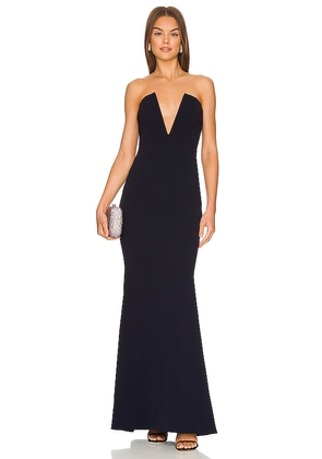 Katie May x REVOLVE Crush Gown in Navy. Size XXL.