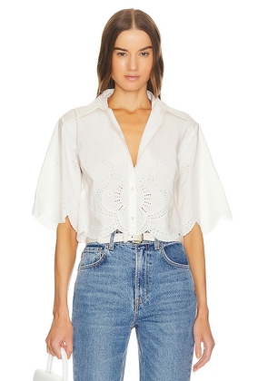 Joie Pheobe Blouse in White. Size XS.