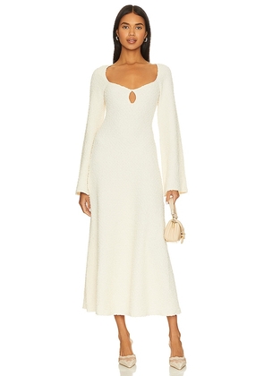 LPA Romola Midi Dress in Cream. Size XL.