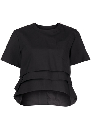 sacai layered-effect T-shirt - Black