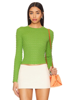 LAMARQUE Nandra Top in Green. Size L, S, XS.