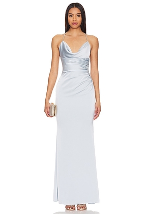 Katie May Ryder Gown in Baby Blue. Size M, XS, XXS.