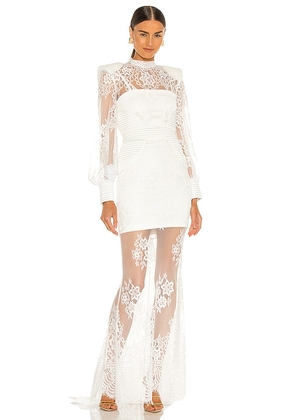 Zhivago Tomorrow Gown in White. Size 4.