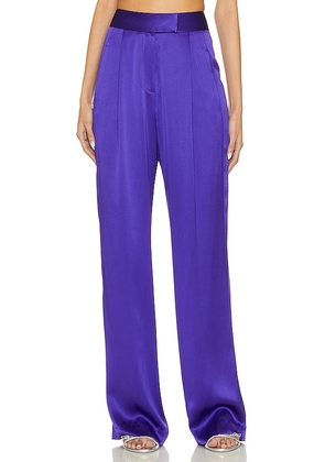 The Sei Wide Leg Trouser in Purple. Size 4.