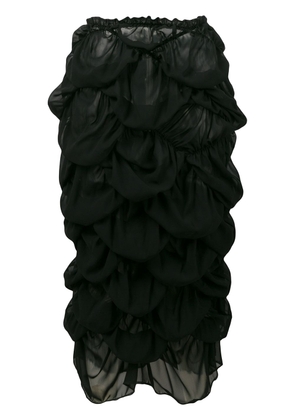 Comme Des Garçons Pre-Owned ruffled skirt - Black