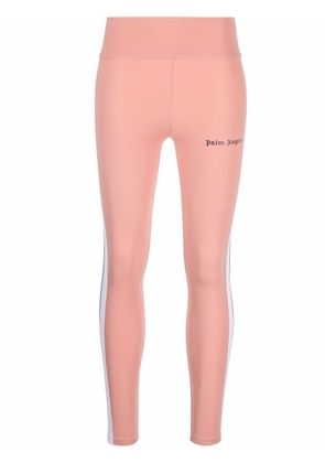 Palm Angels side-stripe logo leggings - Pink